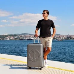 Biggdesign Ocean Ruimbagage Koffer - Reiskoffer - Grijs - Medium -Voyago Winkel 1200x1200 556