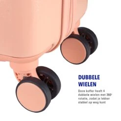 Princess Traveller Harlem - Handbaggage Koffer - Roze - S - 55cm -Voyago Winkel 1200x1200 565