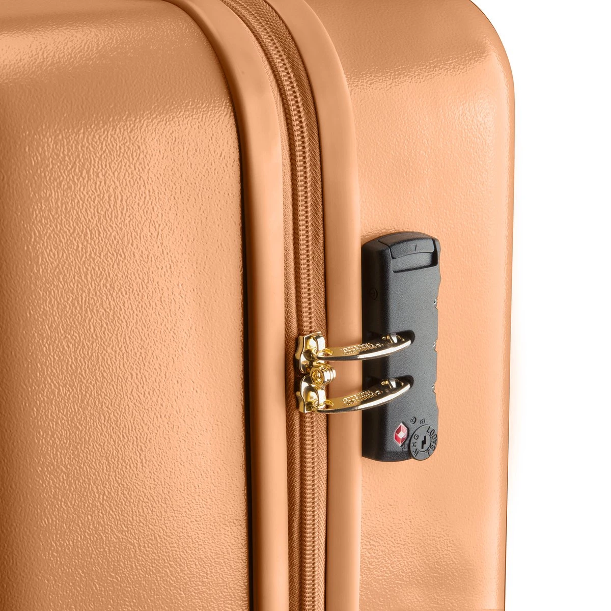 Princess Traveller Harlem - Handbaggage Koffer - Recycled PET - Camel - S (55cm) 6 Princess Traveller Harlem - Handbaggage Koffer - Recycled PET - Camel - S (55cm) - Afbeelding 4