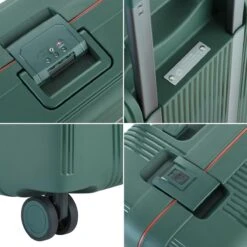 CarryOn Protector Luxe Handbagage Koffer - Trolley 55cm Met TSA-slot En Clipsluiting - Groen -Voyago Winkel 1200x1200 717