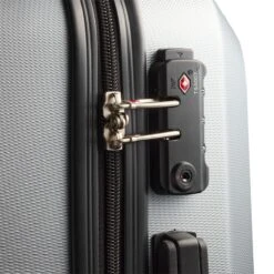 Swiss - Lausanne - Handbagage Koffer - 4 Wielen - TSA-Cijferslot - Zilver -Voyago Winkel 1200x1200 96