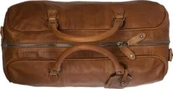 Chesterfield Leren Reistas / Weekendtas William - 40 Liter - Cognac -Voyago Winkel 1200x623