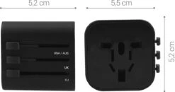 Kwmobile Reisstekker Universeel - Wereldstekker Geschikt Voor De Hele Wereld - Europa, Verenigde Staten, Afrika, Australië En Azië -Voyago Winkel 1200x633 3