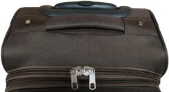 Stoffen Handbagage Koffer 51cm 4 Wielen Trolley - Bruin -Voyago Winkel 1200x649