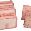 Packing Cubes Set - Koffer Organiser Reistas Pack Cube - Travel Bag Bagage Reis Organizer Opbergtas - 6-Delig - Kersen Roze -Voyago Winkel 1200x662