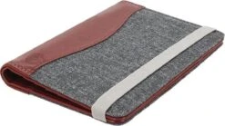 Merkloos Jeans Style RFID Paspoort Hoesje Anti Skim / Paspoorthouder Blauw - Cognac -Voyago Winkel 1200x673 1