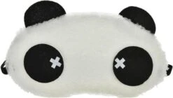 GO TRAVEL GoTravel Slaapmasker Panda - Katoenen Slaapmasker Voor Kinderen - Comfortabel Zacht En Rustgevend Langer Slapen - Nacht En Ochtend - Peuter Kind - Doorslapen Slaapproblemen Slaapbevordering - Design 6 - Zwart Wit Panda - 1 Stuk