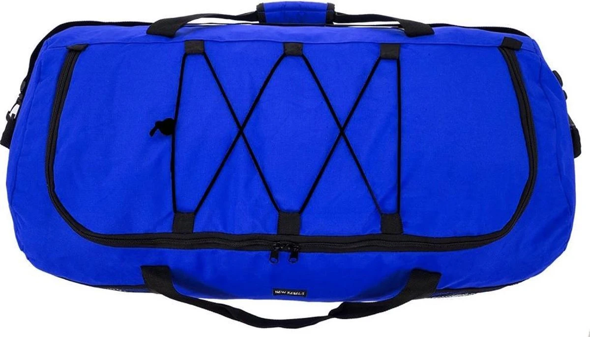New Rebels Roll-able Trolley - Reistas - Weekendtas - Sporttas 80 Cm - Kobalt Blauw 6 New Rebels Roll-able Trolley - Reistas - Weekendtas - Sporttas 80 Cm - Kobalt Blauw - Afbeelding 4