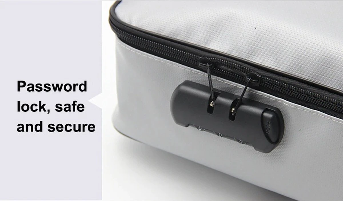 SONTRIX Brandwerende Koffer - Waterdicht - Brandwerend - Brandwerende Tas - Waterdichte Tas - Brandwerende Documententas - Tas - Handtas - Zwart 4 SONTRIX Brandwerende Koffer - Waterdicht - Brandwerend - Brandwerende Tas - Waterdichte Tas - Brandwerende Documententas - Tas - Handtas - Zwart - Afbeelding 2