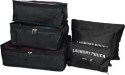 Basila® Packing Cubes - 6 Delig - Koffer Organizer - Zwart