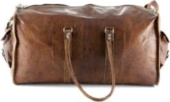 Duffeltas Weekendtas 50 X 24 X 24 Cm - Echte Leder - Cognac Bruin Leder – Reistas - Sporttas 19 Duffeltas Weekendtas 50 X 24 X 24 Cm - Echte Leder - Cognac Bruin Leder – Reistas - Sporttas -Voyago Winkel 1200x725 2