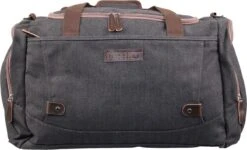 Yakfield - Reistas - Weekendtas - Kado - Dames En Heren - Canvas - Vintage Zwart Antraciet Grijs - Compact Middelgroot Model - 35 Liter Duffelbag - 5 Opbergvakken - 52x30x20 Cm -Voyago Winkel 1200x731 3