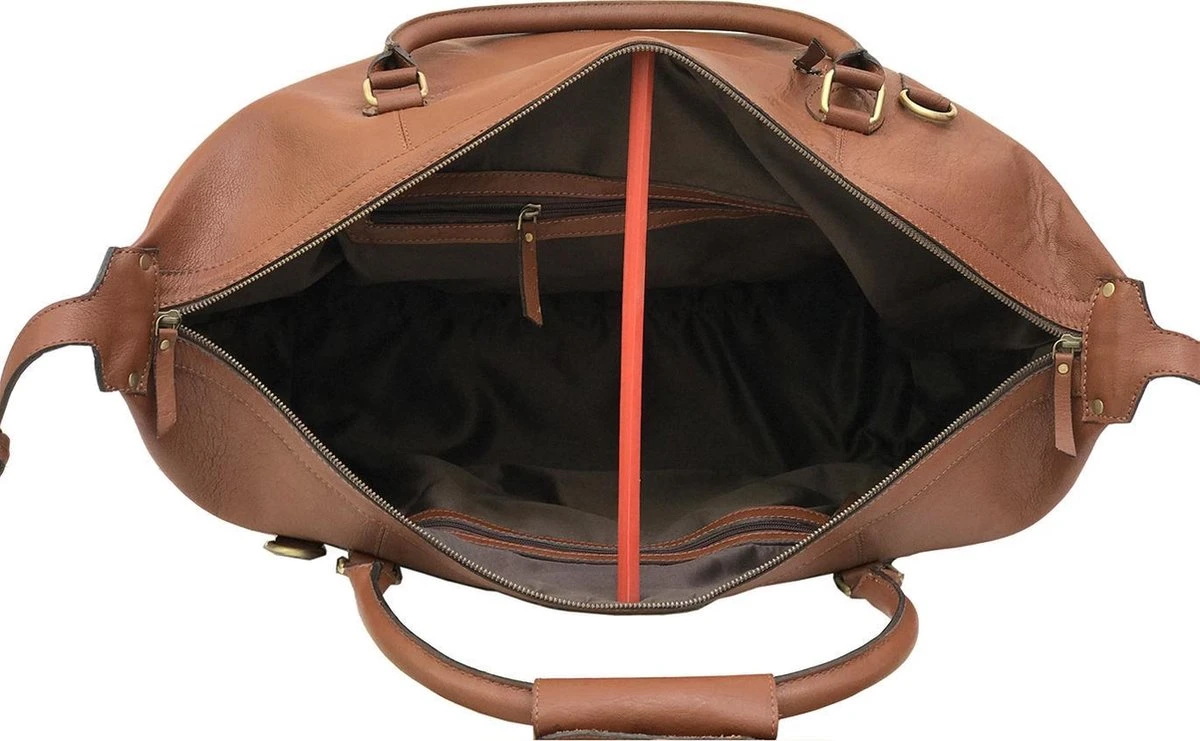 Lederen Tas - Reistas - Kalfsleer Tas - Duffle Bag Leather - Leren Reistas - Luxe Lederen Reistas - Grote Leren Reistas - Cognac Leer Tas - Cognac Kleur - Grote Lederen Reistas - Weekend Tas - Vakantie Tas - Genuine Leather Bag - 4 Lederen Tas - Reistas - Kalfsleer Tas - Duffle Bag Leather - Leren Reistas - Luxe Lederen Reistas - Grote Leren Reistas - Cognac Leer Tas - Cognac Kleur - Grote Lederen Reistas - Weekend Tas - Vakantie Tas - Genuine Leather Bag - - Afbeelding 2