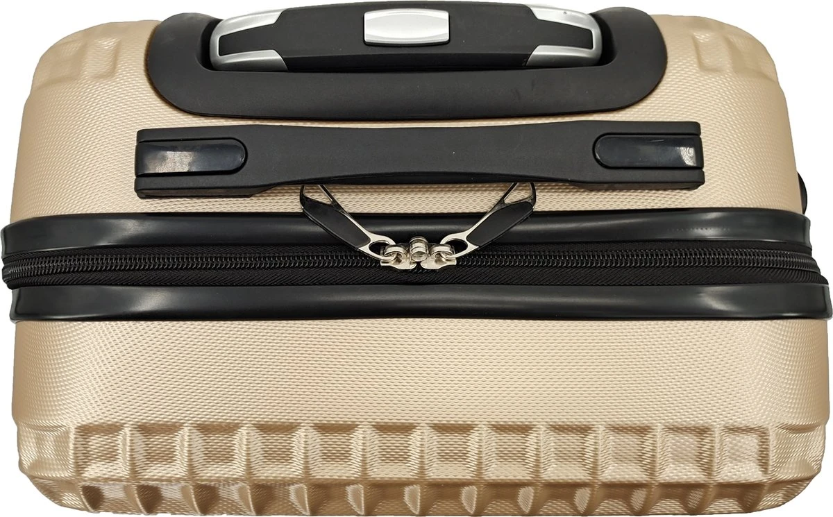 SB Travelbags Handbagage Koffer 51cm 4 Wielen Trolley - Champagne 9 SB Travelbags Handbagage Koffer 51cm 4 Wielen Trolley - Champagne - Afbeelding 7