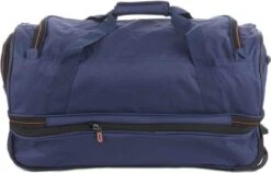 Travelite Basics Wheeled Duffle 55cm Expandable Navy/Orange -Voyago Winkel 1200x766 6