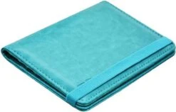 Merkloos Luxe Style RFID Paspoort Hoesje Anti Skim / Paspoorthouder Turquoise -Voyago Winkel 1200x767 4