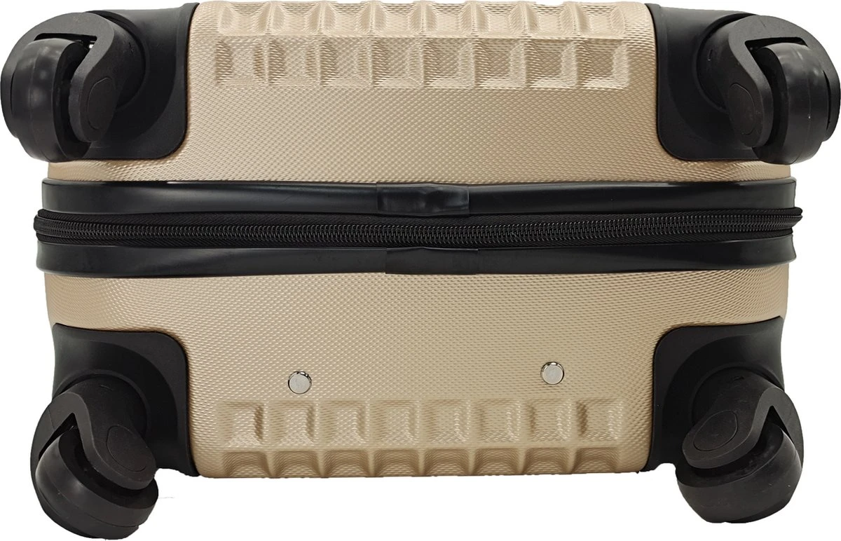 SB Travelbags Handbagage Koffer 51cm 4 Wielen Trolley - Champagne 10 SB Travelbags Handbagage Koffer 51cm 4 Wielen Trolley - Champagne - Afbeelding 8