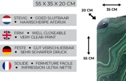 MuchoWow® Koffer - Marmer - Groen - Lijn - Past Binnen 55x40x20 Cm En 55x35x25 Cm - Handbagage - Trolley - Fotokoffer - Cabin Size - Print -Voyago Winkel 1200x779 4