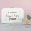 Merkloos ByMi |Koffertje Ik Ga Lekker Logeren Bij Opa En Oma| Aankondiging| Zwangerschap| Kraam Cadeau| Zwanger| Gepersonaliseerd -Voyago Winkel 1200x800 96