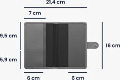 Kwmobile Hoes EU Dierenpaspoort Voor Je Huisdier - Cover Europees Vaccinatiepaspoort Huisdier - Met 2 Extra Opbergvakken - Synthetisch Nubuckleer -Voyago Winkel 1200x801 13