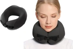 PocketPillow Opvouwbaar Nekkussen Met Meeneem Case - Zwart -Voyago Winkel 1200x803 15