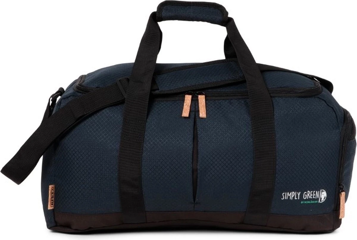 Norlander Simply Green Weekendtas - Gemaakt Van Gerecyclede Petflessen - Blauw 5 Norlander Simply Green Weekendtas - Gemaakt Van Gerecyclede Petflessen - Blauw - Afbeelding 3