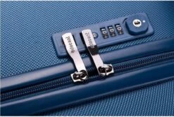 Decent Tranporto-One Medium Koffer - 66 Cm - TSA Slot - Dark Blue -Voyago Winkel 1200x809 5