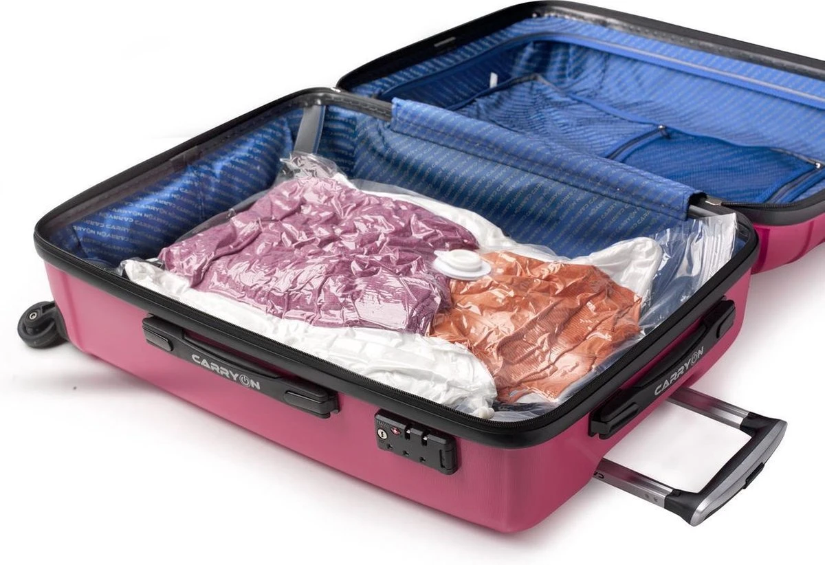 Vacuumzakken - Set Van 2 Opbergzakken - 45 X 70 Cm - Inclusief Pomp - Bagage - Kleding 3 Vacuumzakken - Set Van 2 Opbergzakken - 45 X 70 Cm - Inclusief Pomp - Bagage - Kleding