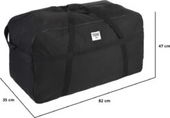 TravelZ Grote Reistas XL - 135 Liter Sporttas 82x35x47cm - Opbergtas -Voyago Winkel 1200x829 5