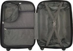 SB Travelbags Bagage Koffer 65cm 4 Wielen Trolley - Zwart -Voyago Winkel 1200x831 11