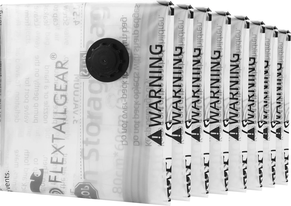 Flextail Gear Vacuüm Opbergzakken Voor Kleding - 60x40 Cm - 4 Stuks 3 Flextail Gear Vacuüm Opbergzakken Voor Kleding - 60x40 Cm - 4 Stuks