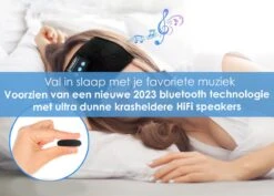 Phonergy SnooZ- Slaapmasker- Slaapmasker Bluetooth- Oogmasker - Biologisch- 3D Ergonomisch- Eco Traagschuim- 100% Verduisterend- Handgemaakt- Zwart -Voyago Winkel 1200x858 8