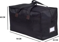 MAXXIBAGS - Set Van 3 (M/M/M) Opbergtas - Skitas - Skiën - Kledingzak - Reistas - Tassenset - Weekendtas - Voor Dekens/kussens/dekbedden - Organiser -Zwart - Afmeting: 40 X 70 X 35 -Voyago Winkel 1200x862 6