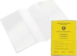 1 Stuk - Transparant Vaccinatiepaspoort Hoesje / Mapje Voor Het Gele Boekje / Vaccinatieboekje