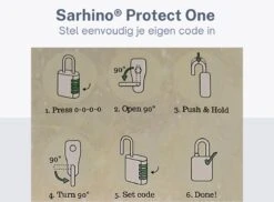 Protect One TSA Slot Cijfercode Viercijfers - Kofferslot - Zwart -Voyago Winkel 1200x883 10