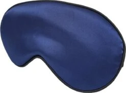 Slaapmasker Extra Zacht Satijn - Blauw - Thuis - Verduisterend - Onderweg - Vliegtuig - Festival - Slaapcomfort - ODaani -Voyago Winkel 1200x886 12