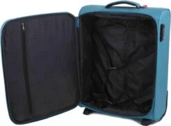 Travelite Cabin 2 Wheel Trolley Turquoise -Voyago Winkel 1200x891