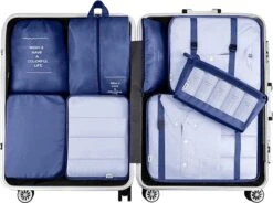 BOTC Packing Cubes Set 9-delig - Kleding Organizer Set Voor Koffer En Backpack - Bagage Organizers - Blauw -Voyago Winkel 1200x894 5