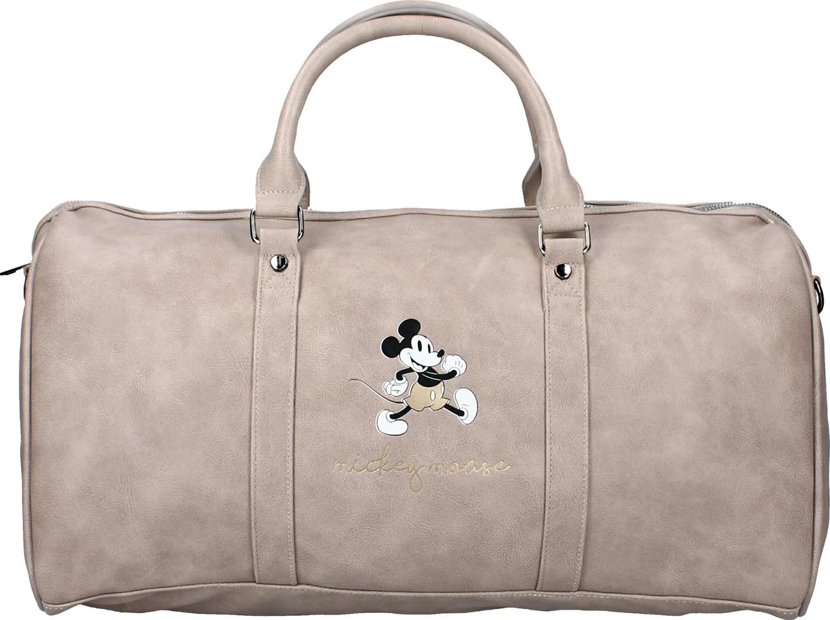 Disney Weekendtas Mickey Mouse 28 Liter Polyurethaan Taupe 7 Disney Weekendtas Mickey Mouse 28 Liter Polyurethaan Taupe - Afbeelding 5