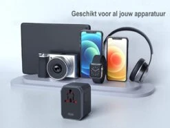 Wereldstekker Met USB-C En 4 USB Poorten - 2000 Watt Internationale Universeel Reisstekker Voor 150+ Landen O.a. Amerika, Engeland En Italie - Zwart Van Zedar -Voyago Winkel 1200x900 26