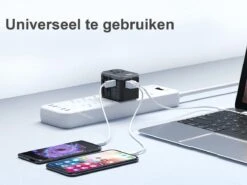 Wereldstekker Met USB-C En 4 USB Poorten - 2000 Watt Internationale Universeel Reisstekker Voor 150+ Landen O.a. Amerika, Engeland En Italie - Zwart Van Zedar -Voyago Winkel 1200x900 28