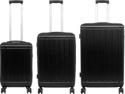 Travelsuitcase - Parma- Ruimbagage Reiskoffer - Polycarbonaat- Zwart - Hoogglans - Maat L / 93 Liter -Voyago Winkel 1200x901 4