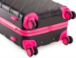 Decent Lumi Fix Handbagage Koffer - 55 Cm - Black/Pink -Voyago Winkel 1200x912 2