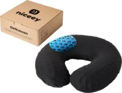 Niceey Reiskussen - Gelkussen - U-Vorm Nekkussen - Memory Foam - Zwart -Voyago Winkel 1200x916 8