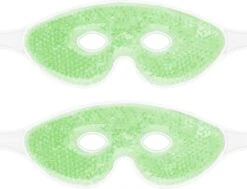 Navaris Set Van 2 Oogmaskers - Herbruikbare Gelmaskers Voor Koud Of Warm Gebruik - Verwarmend Of Verkoelend Voor De Ogen - Hot Cold Oogmasker In Groen -Voyago Winkel 1200x918 6