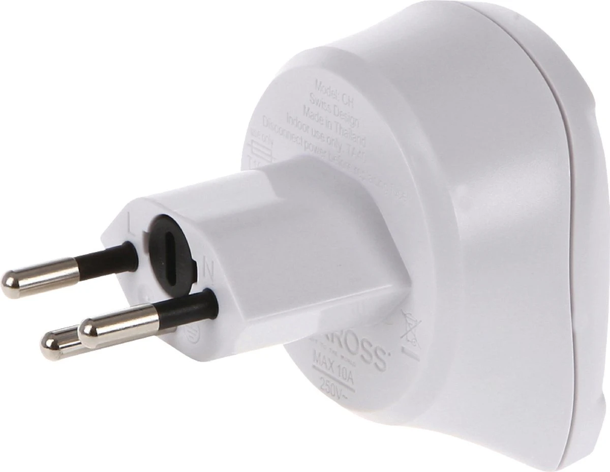 SKROSS Reisstekker Europa Naar Zwitserland 4 SKROSS Reisstekker Europa Naar Zwitserland - Afbeelding 2