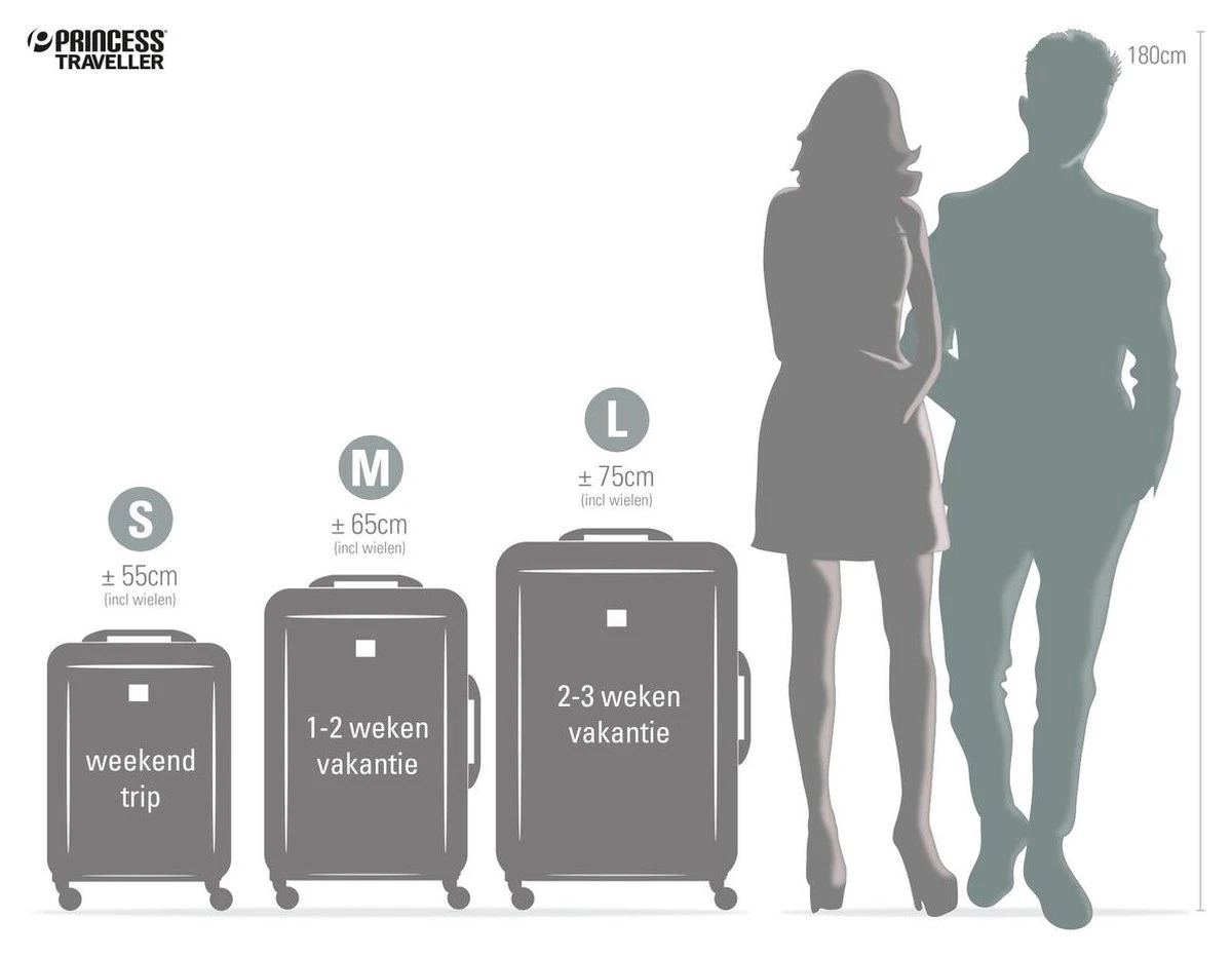 Princess Traveller Barcelona - Handbagage Koffer - Zwart - S - 55cm 7 Princess Traveller Barcelona - Handbagage Koffer - Zwart - S - 55cm - Afbeelding 5