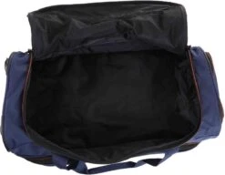 Travelite Basics Wheeled Duffle 55cm Expandable Navy/Orange -Voyago Winkel 1200x933 2