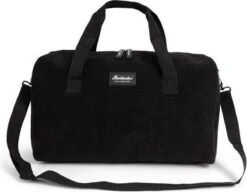 Norländer Vintage Rib Weekendtas Zwart 7 Norländer Vintage Rib Weekendtas Zwart -Voyago Winkel 1200x933 5