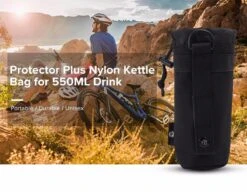 Merkloos Zwart Protector Plus Unisex Duurzame Nylon Kettle Bag Voor 550ML Drink Wandelen, Survival, Air-soft, Paintball | Beschermhoes Waterfles/drinkfles | X000KQ1011 -Voyago Winkel 1200x935 1